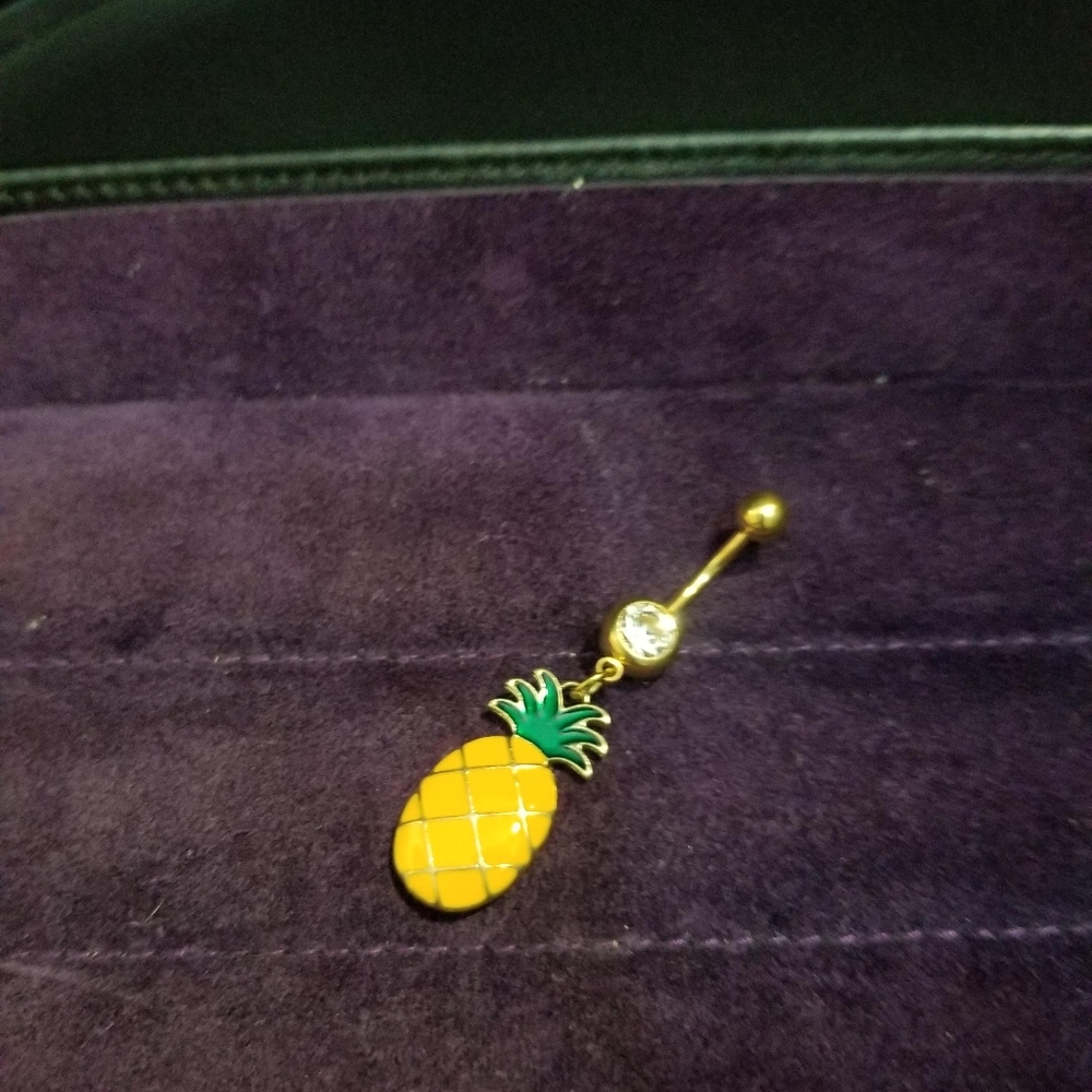 Pineapple Belly Button Ring